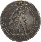 Helvetische Republik 10 Batzen 1801 B